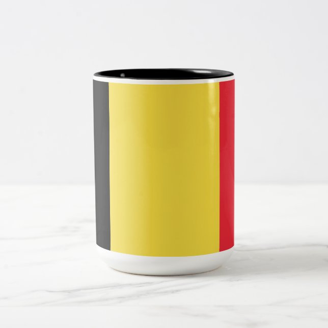 Taza Bicolor Bandera belga (Centro)