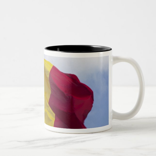 Taza Bicolor Bandera belga RF) (Derecha)