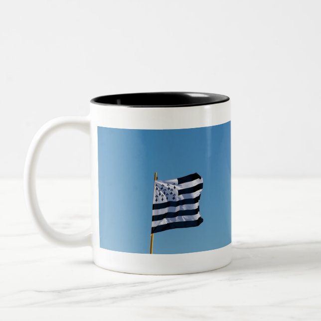 Taza Bicolor Bandera bretona (Izquierda)