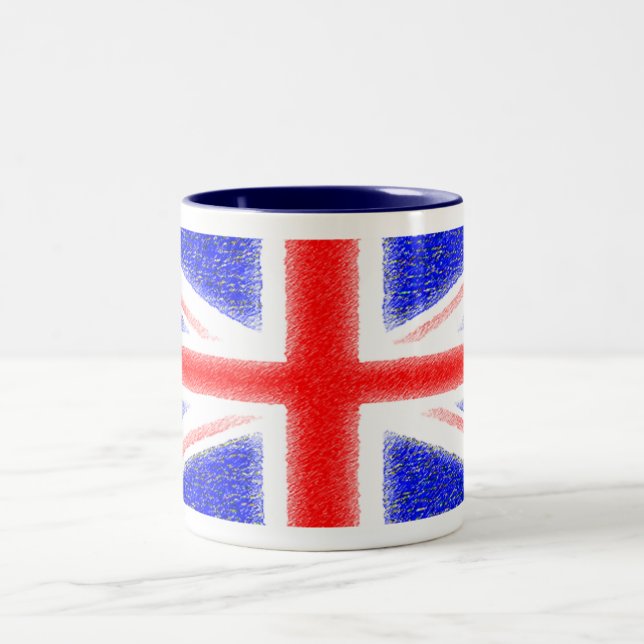 Taza Bicolor Bandera británica (Centro)