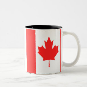 Taza Bicolor Bandera canadiense