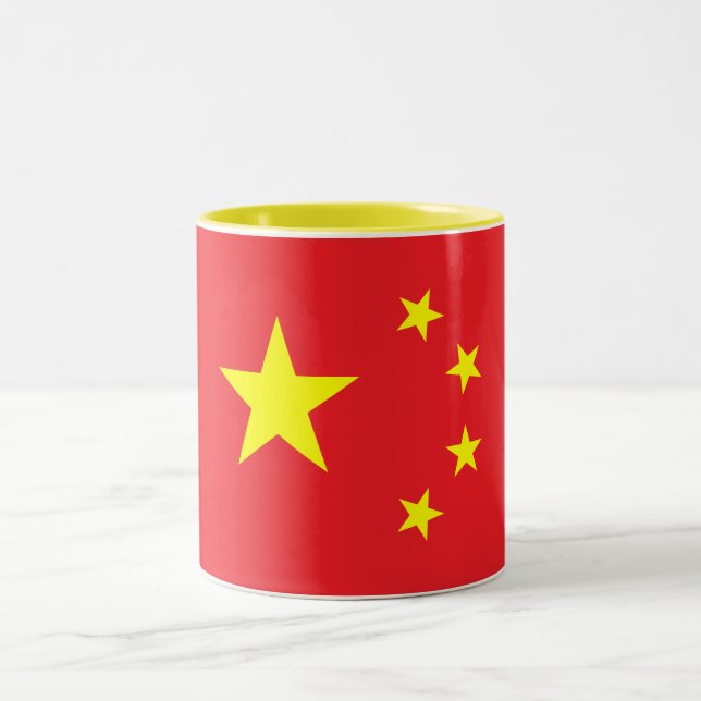Taza Bicolor Bandera china (Centro)