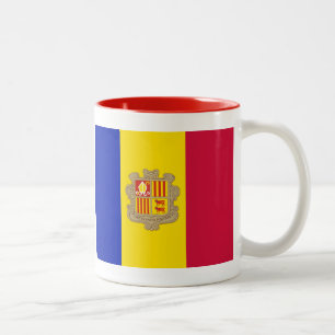 Taza Bicolor Bandera de Andorra