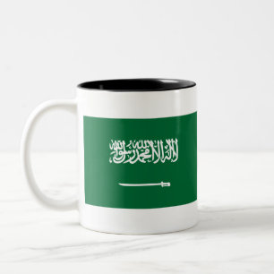 Taza Bicolor Bandera de Arabia Saudita