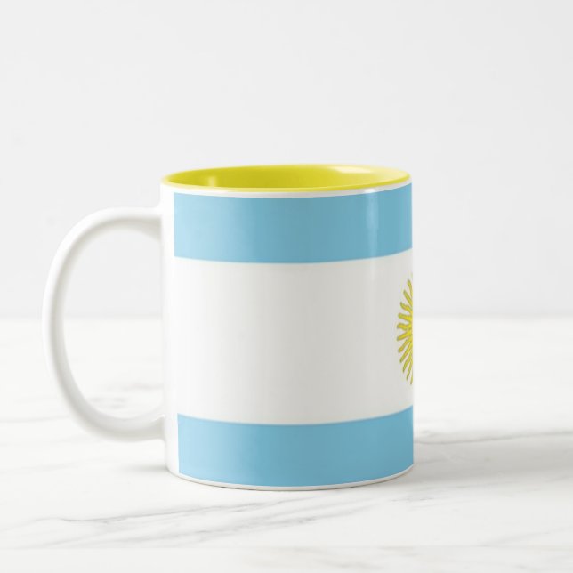 Taza Bicolor Bandera de Argentina Mug (Izquierda)