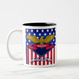 Taza Bicolor Bandera de Arizona USA