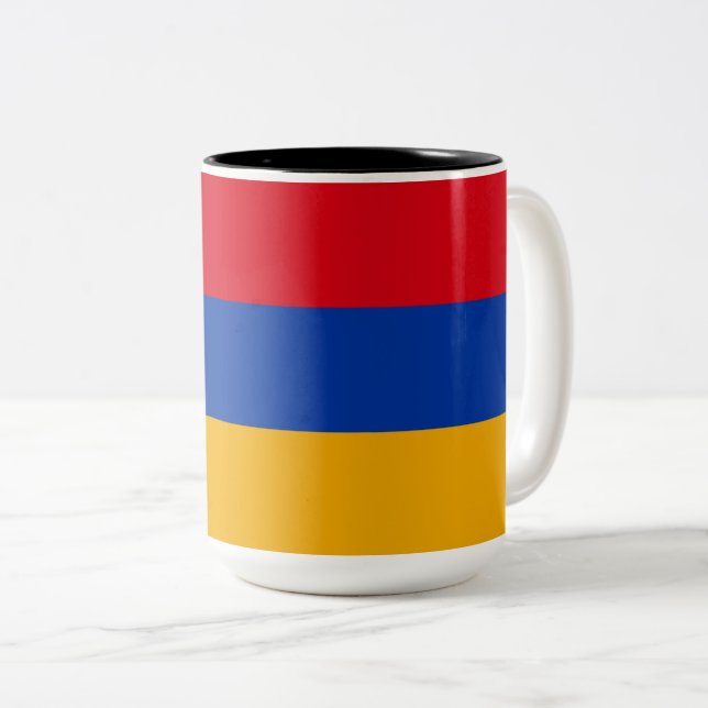 Taza Bicolor Bandera de Armenia (Anverso derecho)