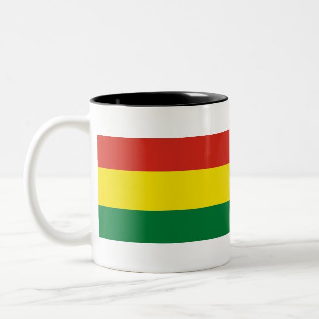 Taza Bicolor Bandera de Bolivia (Izquierda)