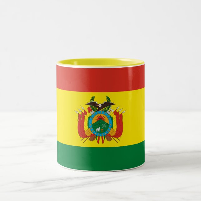 Taza Bicolor Bandera de Bolivia Patriótica (Centro)
