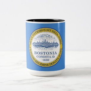 Taza Bicolor Bandera de Boston (Massachusetts)