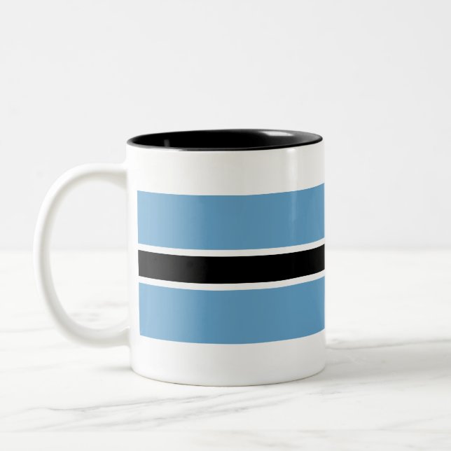 Taza Bicolor Bandera de Botsuana (Izquierda)