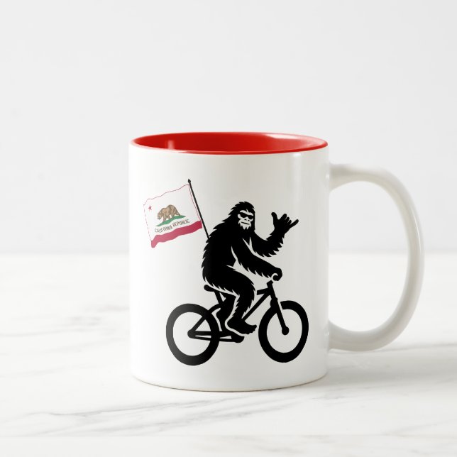Taza Bicolor Bandera de California en Bigfoot Cycling (Derecha)