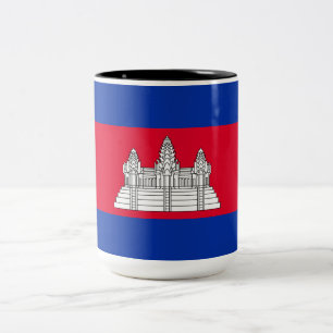 Taza Bicolor Bandera de Camboya