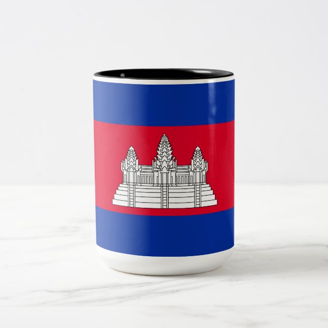 Taza Bicolor Bandera de Camboya (Centro)
