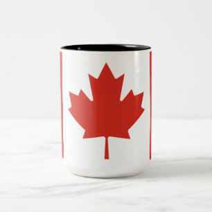 Taza Bicolor Bandera de Canadá