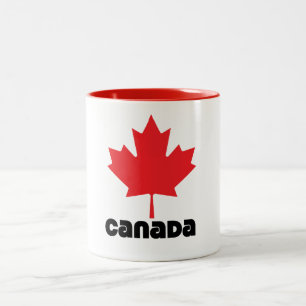 Taza Bicolor Bandera de Canadá
