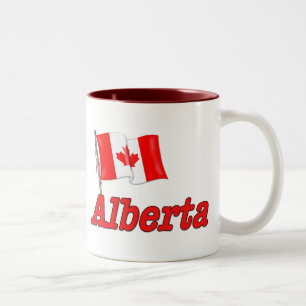 Taza Bicolor Bandera de Canadá - Alberta