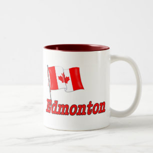 Taza Bicolor Bandera de Canadá - Edmonton