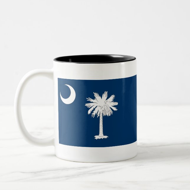 Taza Bicolor Bandera de Carolina del Sur (Izquierda)