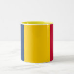 Taza Bicolor Bandera de Chad<br><div class="desc">Bandera patriótica de Chad.</div>