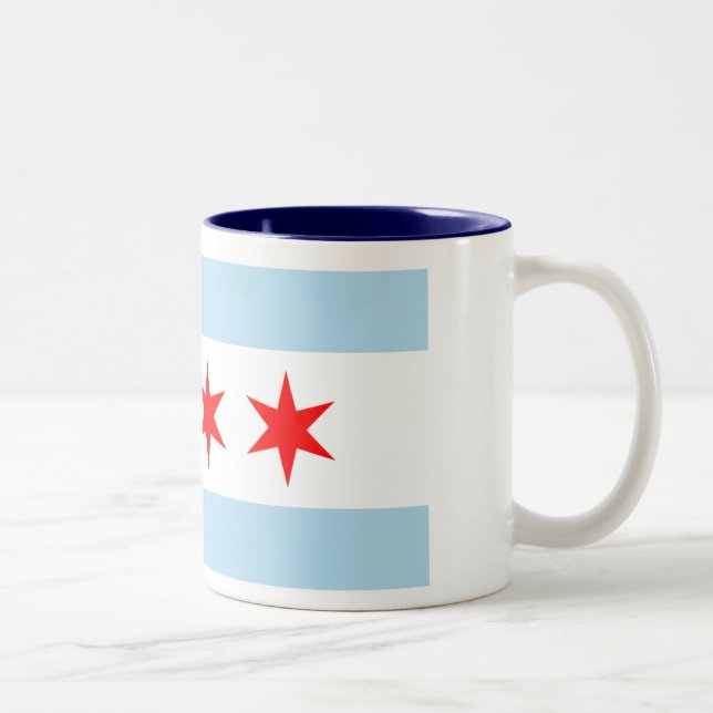 Taza Bicolor Bandera de Chicago (Derecha)