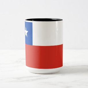 Taza Bicolor Bandera de Chile