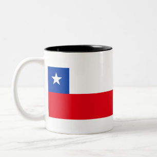 Taza Bicolor Bandera de Chile