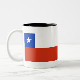Taza Bicolor Bandera de Chile