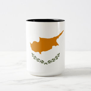Taza Bicolor Bandera de Chipre (grecochipriota)