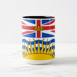 Taza Bicolor Bandera de Columbia Británica