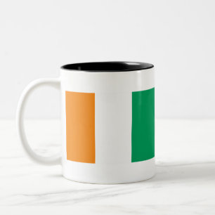 Taza Bicolor Bandera de Costa de Marfil