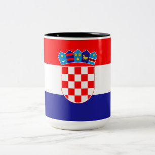 Taza Bicolor Bandera de Croacia