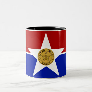 Taza Bicolor Bandera de Dallas