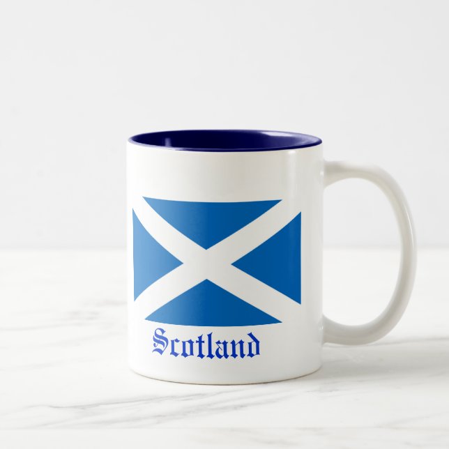 Taza Bicolor Bandera de Escocia (Derecha)