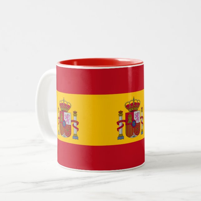 Taza Bicolor Bandera de España (Anverso izquierdo)