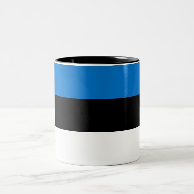 Taza Bicolor Bandera de Estonia (Centro)