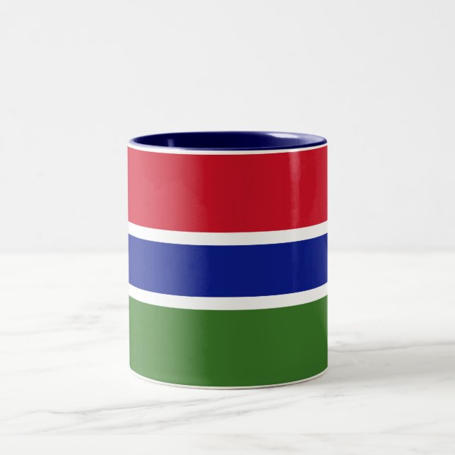 Taza Bicolor Bandera de Gambia (Centro)