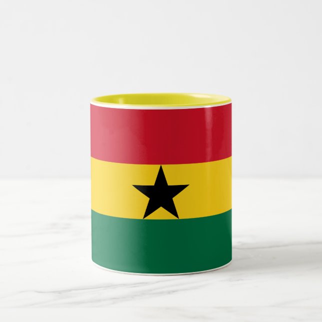 Taza Bicolor Bandera de Ghana (Centro)