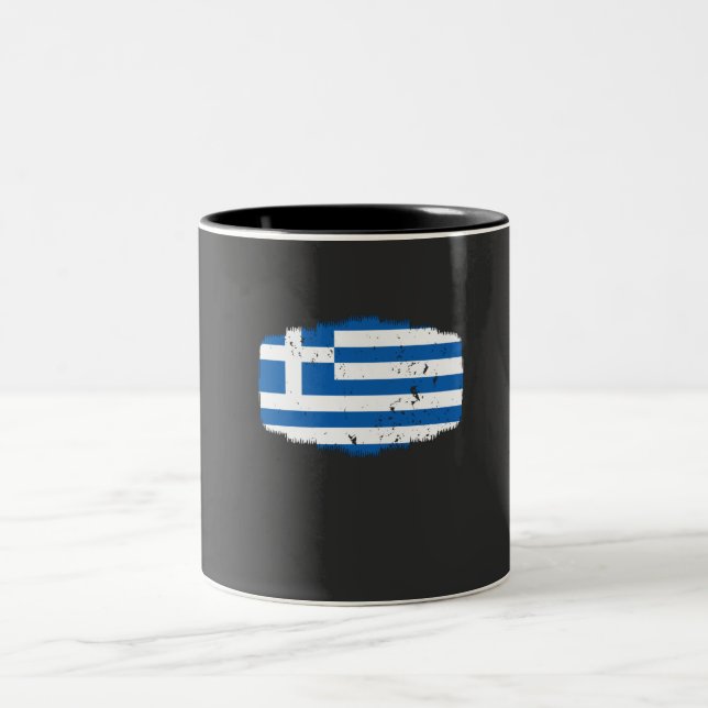 Taza Bicolor Bandera de Grecia (Centro)