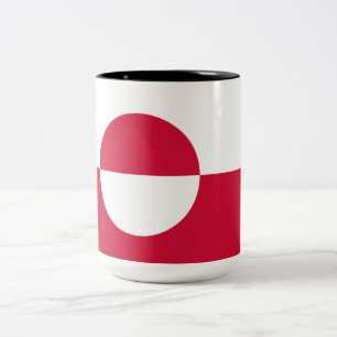 Taza Bicolor Bandera de Groenlandia