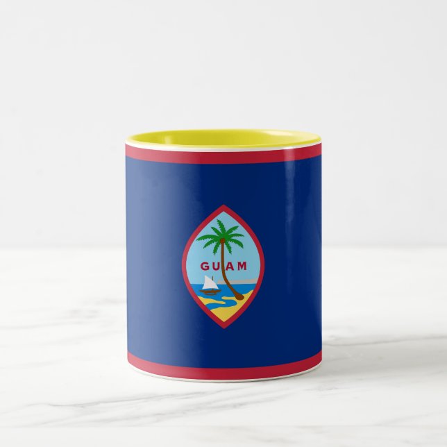 Taza Bicolor Bandera de Guam (Centro)