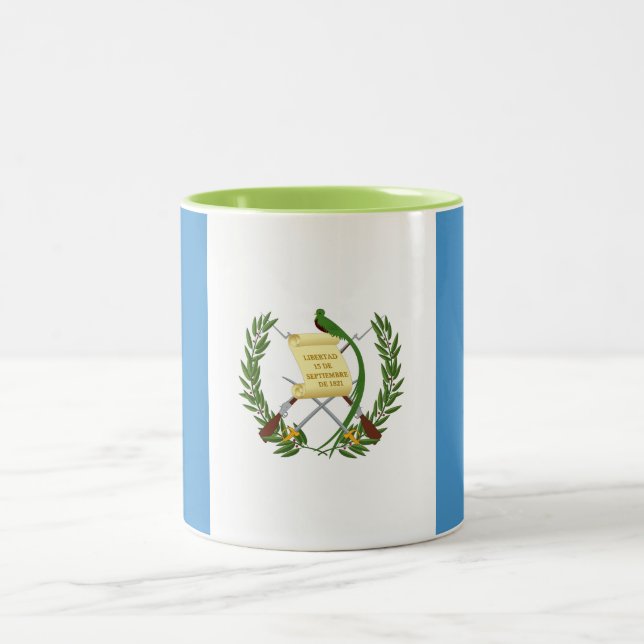 Taza Bicolor Bandera de Guatemala (Centro)