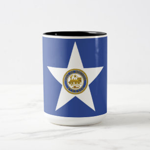 Taza Bicolor Bandera de Houston (Texas)
