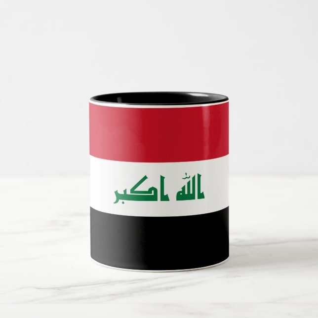 Taza Bicolor Bandera de Irak (Centro)