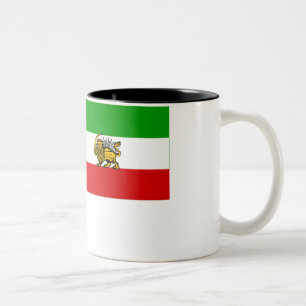 Taza Bicolor Bandera de Irán (1925-1979)