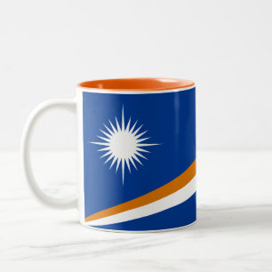 Taza Bicolor Bandera de Islas Marshall