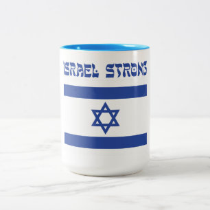 Taza Bicolor Bandera de Israel