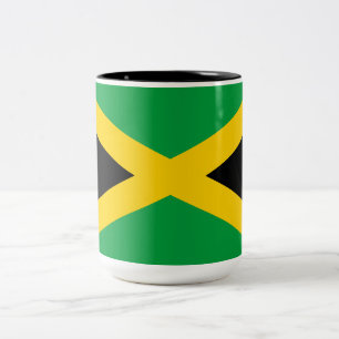 Taza Bicolor Bandera de Jamaica