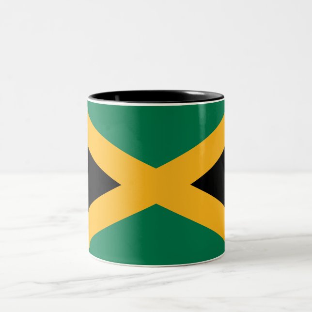 Taza Bicolor Bandera de Jamaica (Centro)