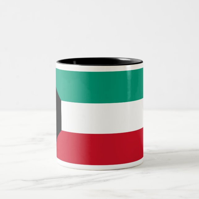 Taza Bicolor Bandera de Kuwait (Centro)